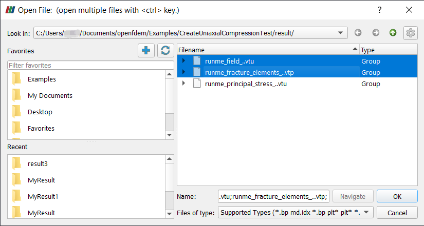 Import Files to ParaView