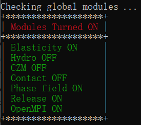 Phase field module is ON