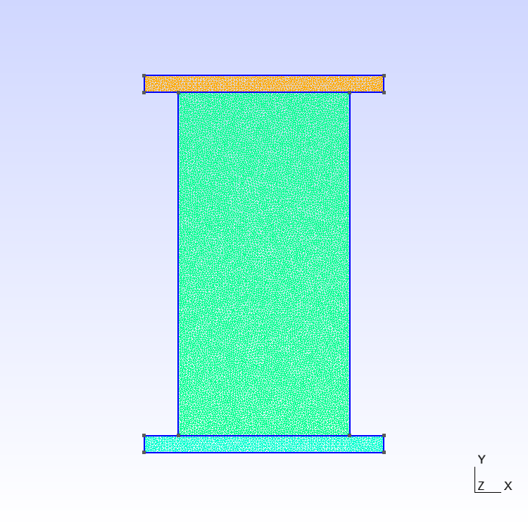 Mesh of the sample